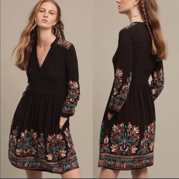 Anthropologie Dresses & Skirts - Anthropologie Floreat Avery Embroidered Dress • XS